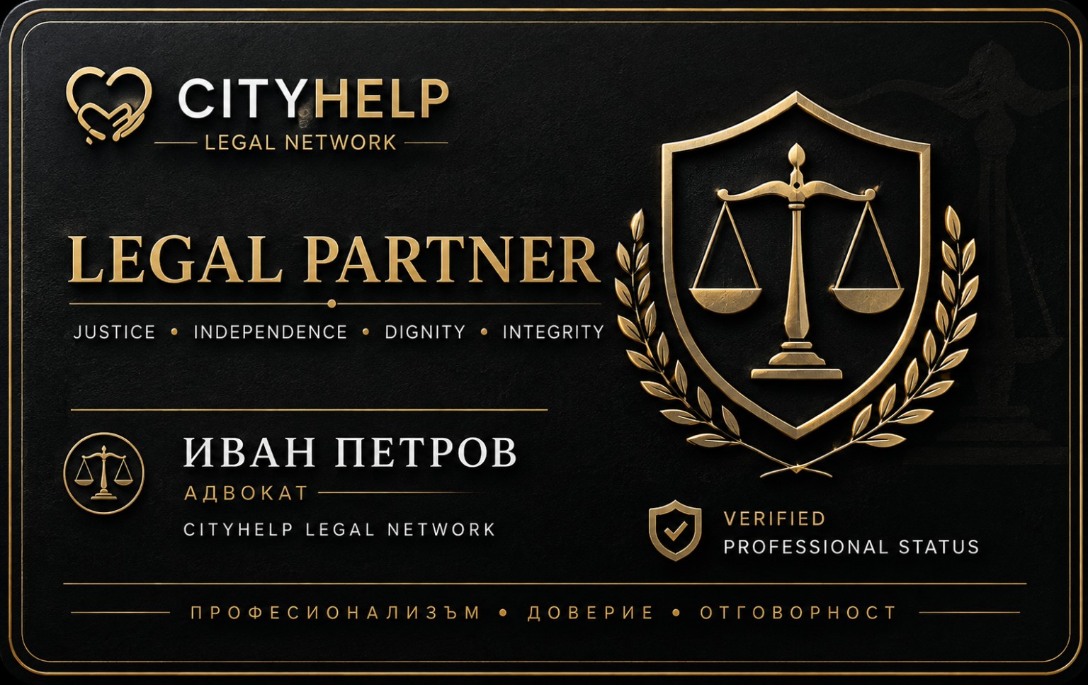 Примерна визуализация на Legal Partner; данните в изображението не са на Turbozol Varna